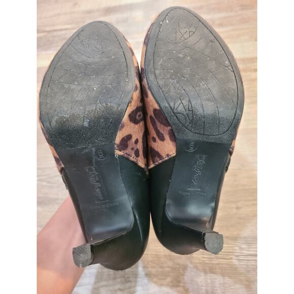 Dexflex comfort 6 womens leopard print faux hair ankle booties - Picture 5 of 7